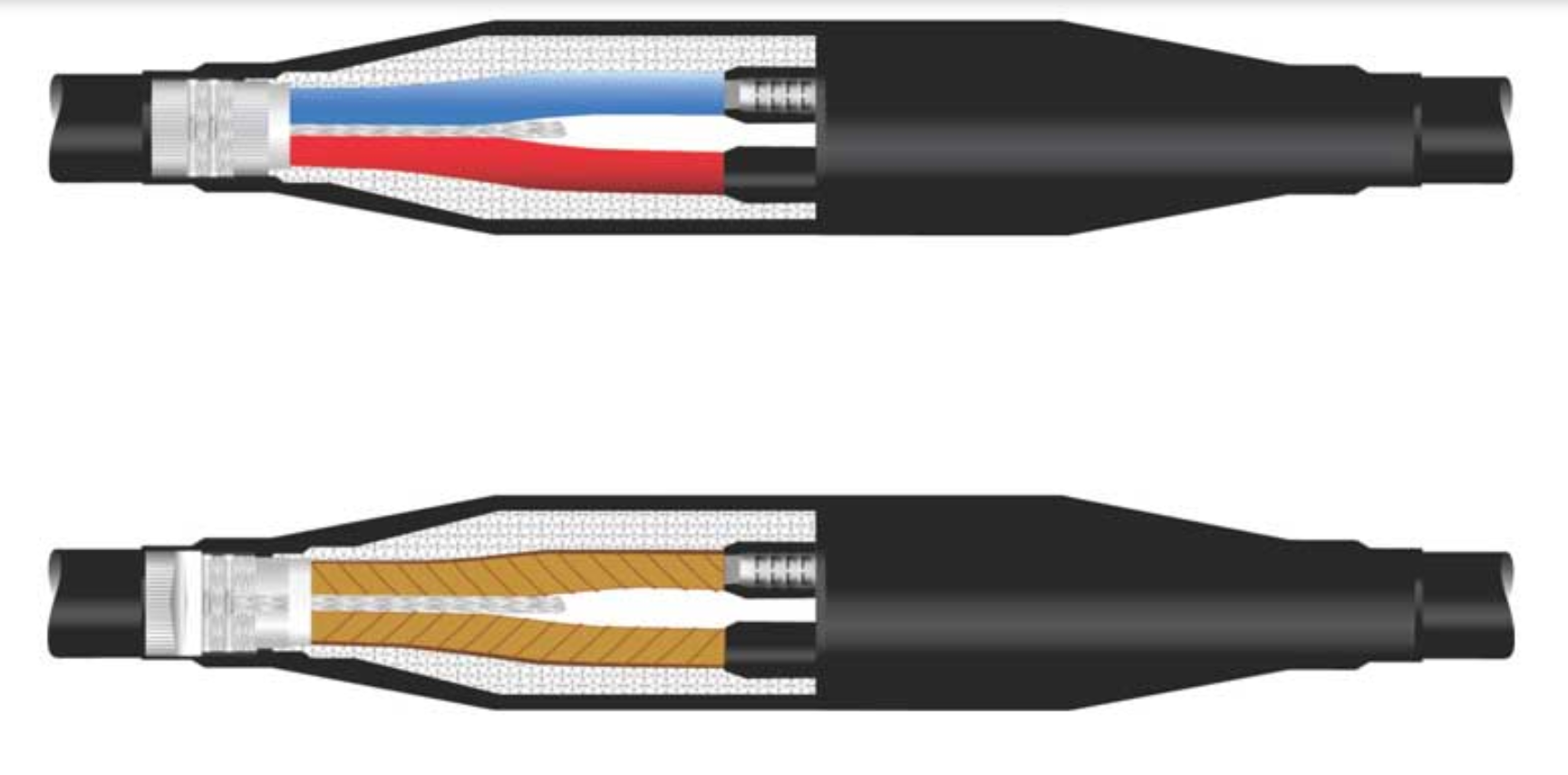 Heat Shrink Straight Joints For Low Tension 1.1kV PVC/XLPE/PILC