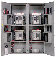 Bypass isolation power frame type automatic transfer switches