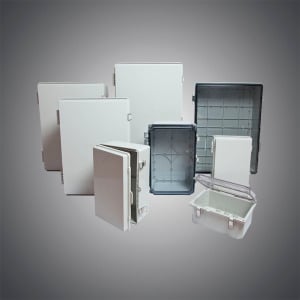 Plastic hinge box