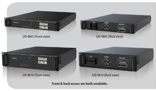 LIO 4805 / LIO 4810 48Vdc 50AH/100AH Lithium-ion battery pack