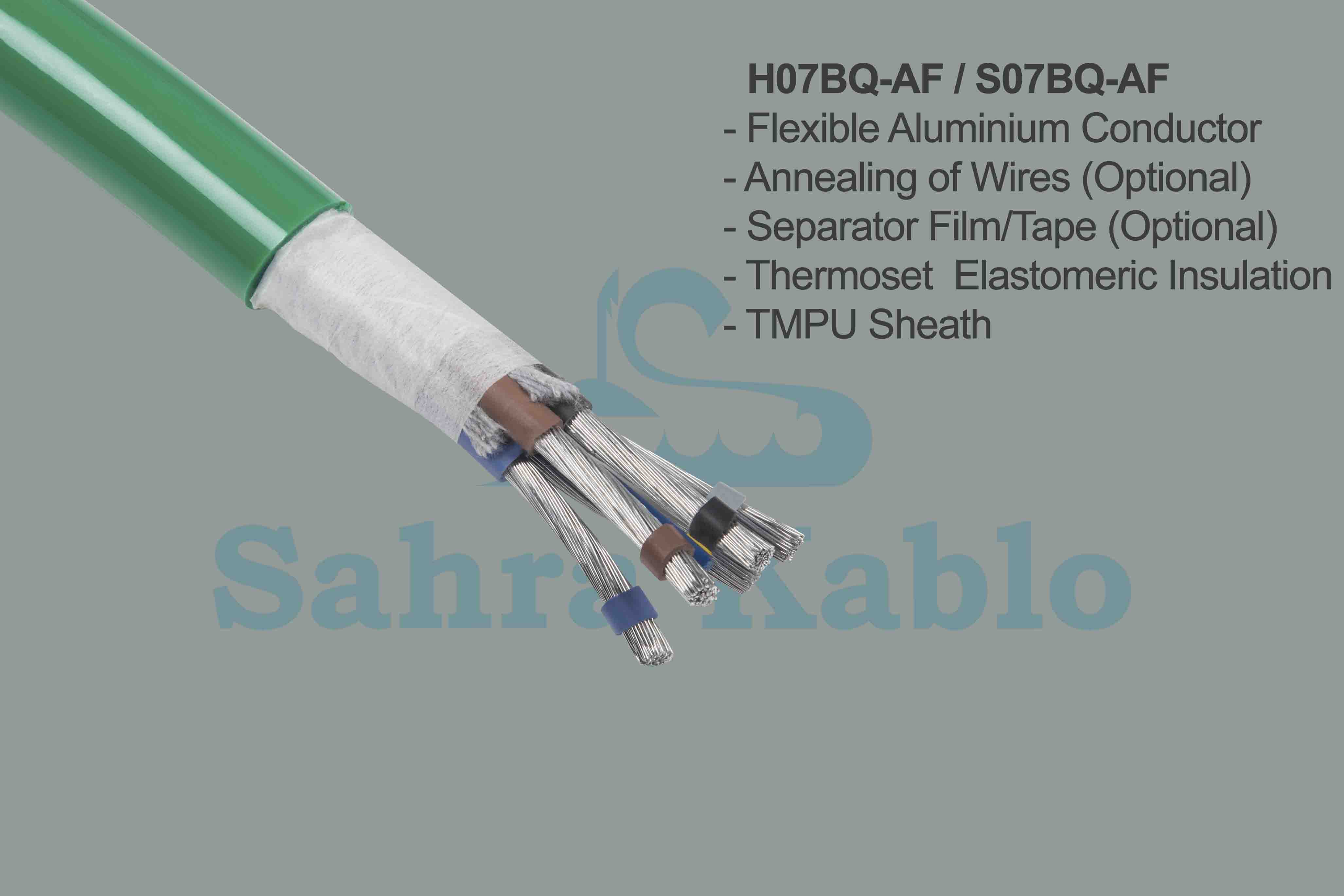 H07BQ-AF / S07BQ-AF Aluminium flexbile cable (class 5)
