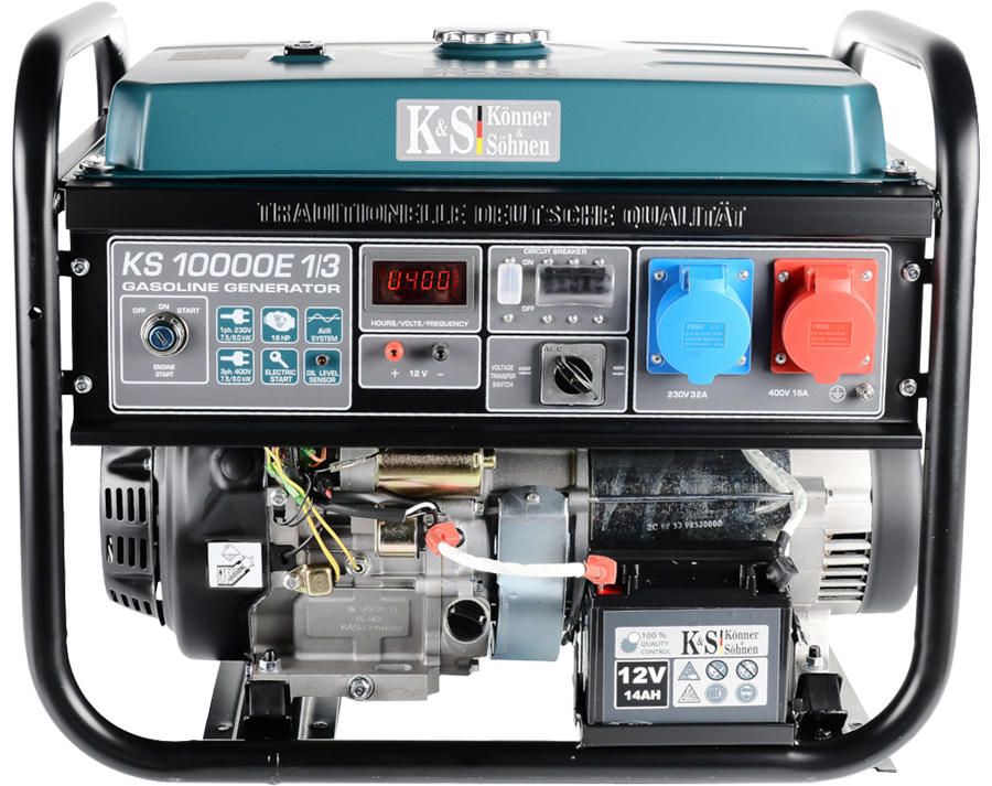 Gasoline generator KS 10000E 1/3 with VTS System