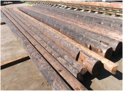 Electrical Wooden poles