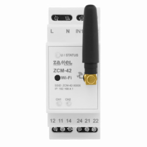 WI-FI-CONFIGURABLE TIME PROGRAMMER, 2XNO/NC 16A (I NRUSH: 111A/20MS), 230V AC TYPE: ZCM-42