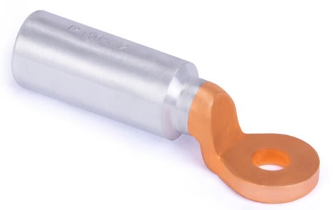 Compressive Aluminium-Copper lug LONGTUDINALLY SEALED