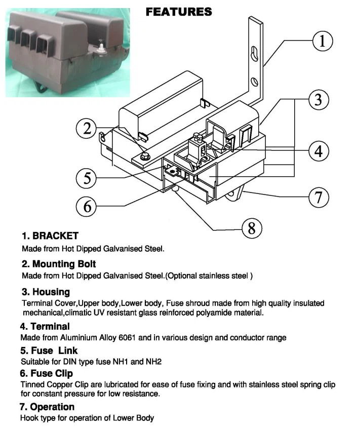 pole mounted fuse box 400a