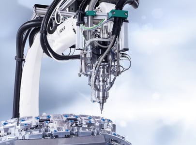 Automation of production facilities with Integrated dispensing technology