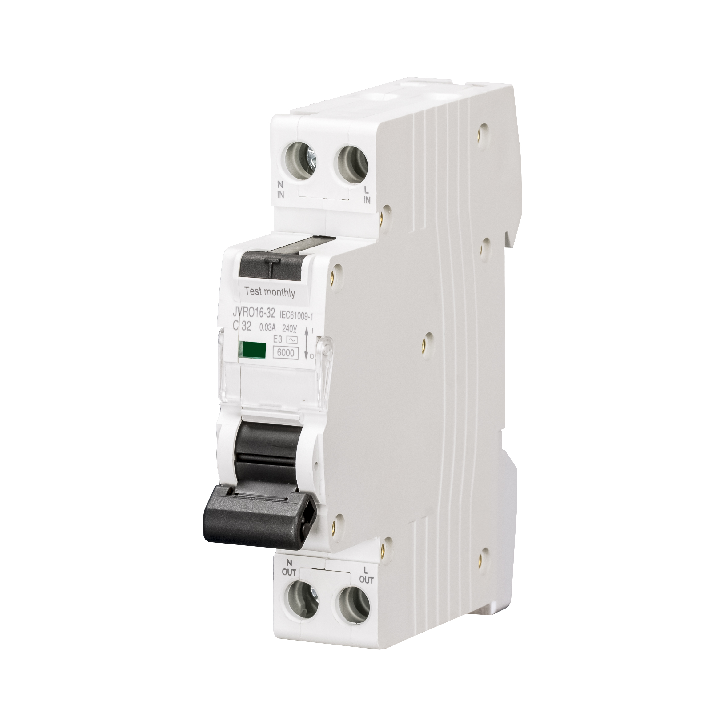 RESIDUAL CIRCUIT BREAKER OVERCURRENT----JVRO16-32
