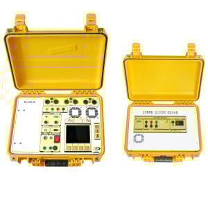 THREE-PHASE CURRENT LOAD WITH ENERGY STANDARD CLASS 0.04 + THREE-PHASE VOLTAGE GENERATOR
