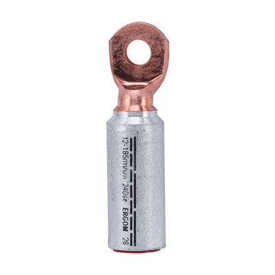 Aluminium-copper longitudinally sealed tubular terminals KMA type