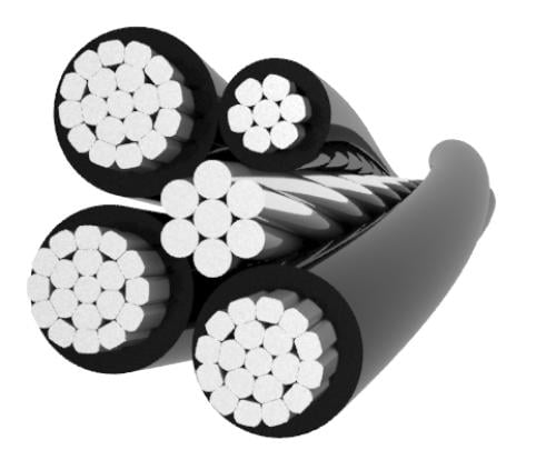Aerial bundled cable