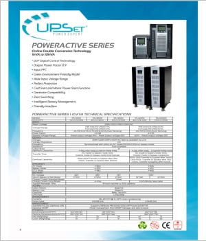 POWERACTIVE SERIES ONLINE 1-10KVA UPS