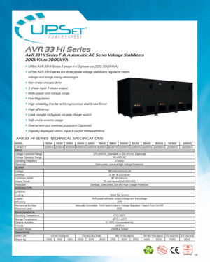 AVR 33 HI SERIES