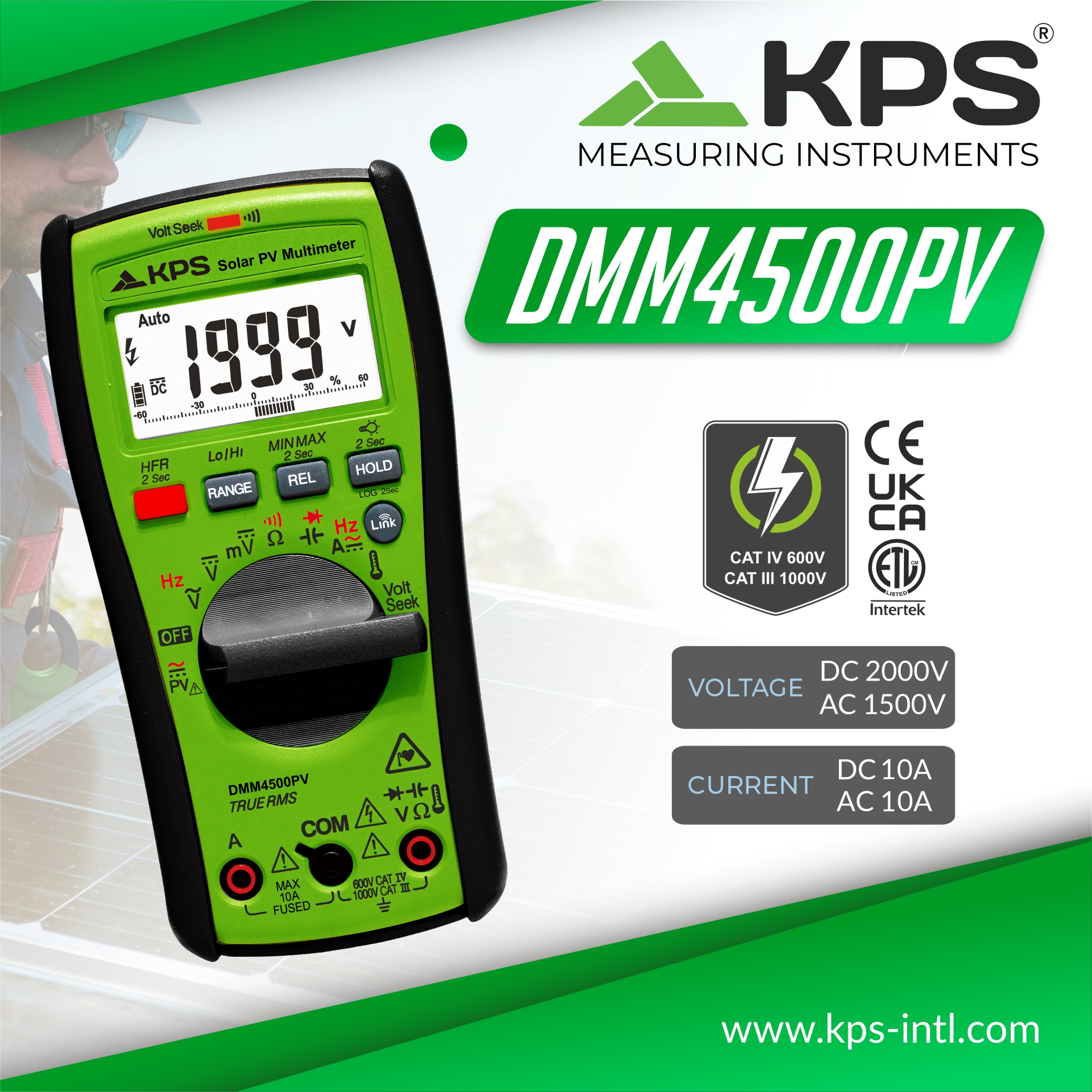 DMM4500PV Bluetooth Digital Multimeter