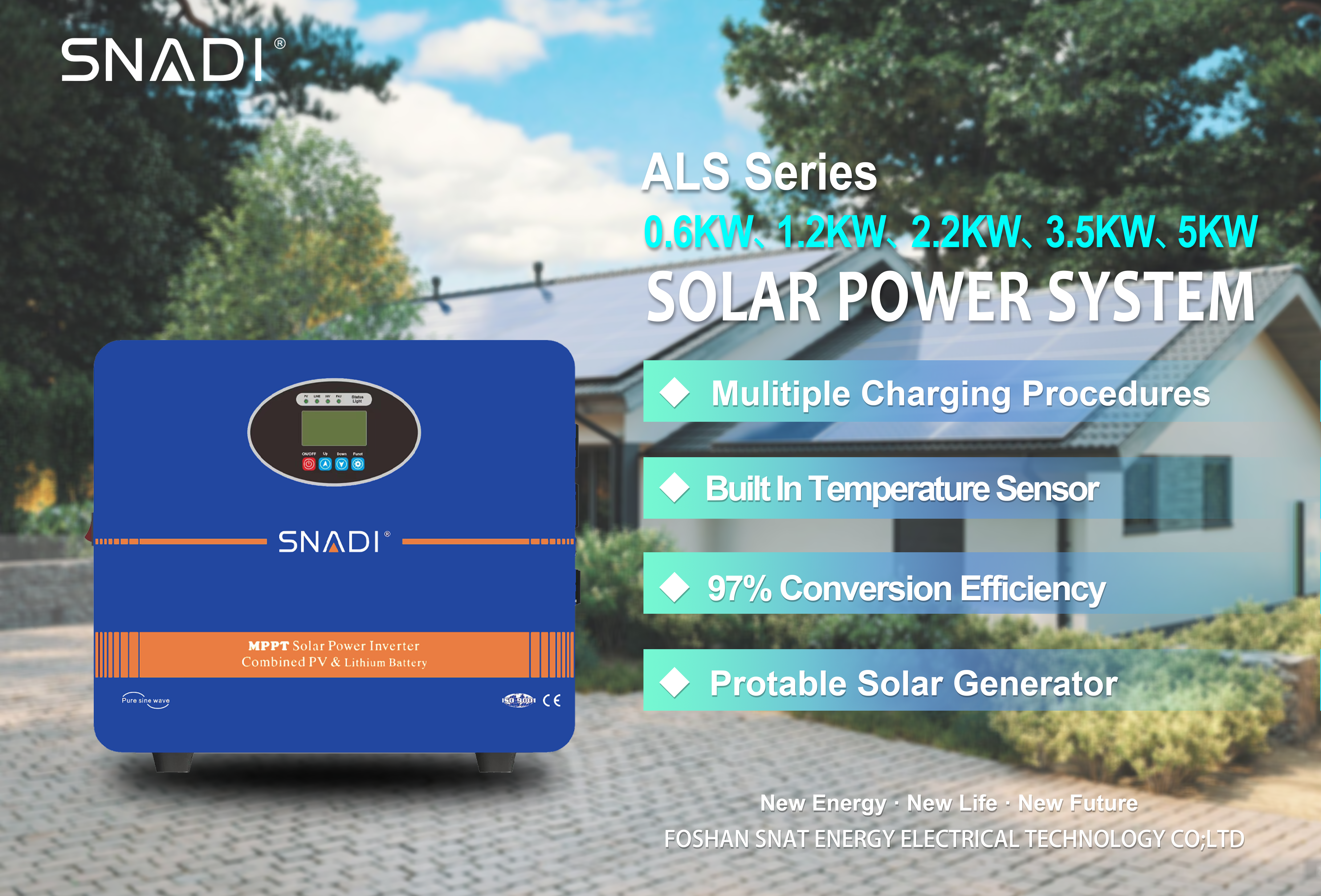 SNADI ALS-Series All in one portable solar power generator