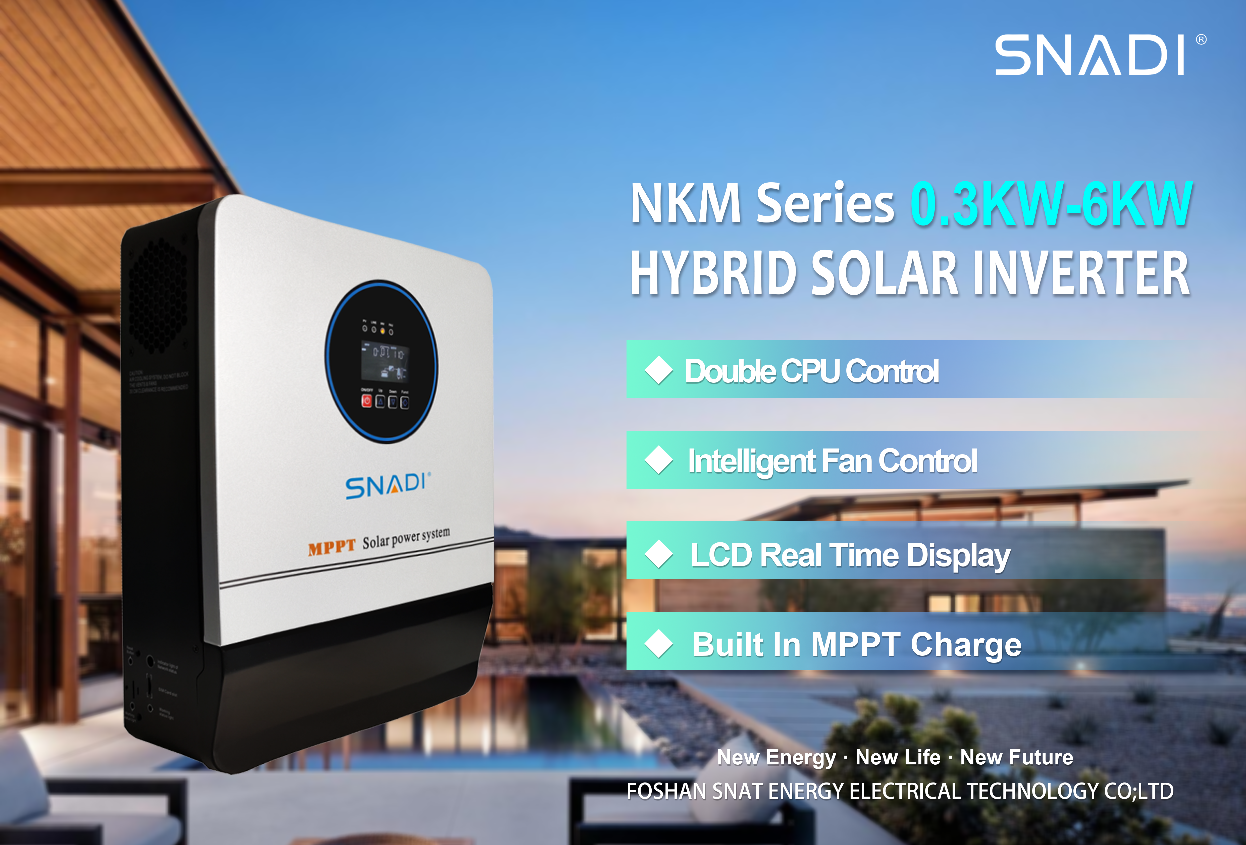 SNADI NKM-Series low frequency Off-grid hybrid solar inverter